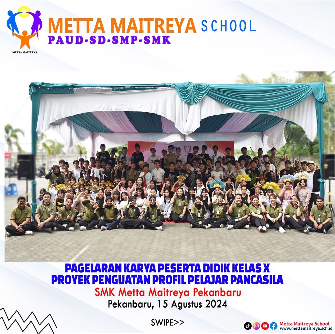 Pagelaran Karya Peserta Didik Kelas X Proyek Penguatan Profil Pelajar Pancasila SMK Metta Maitreya